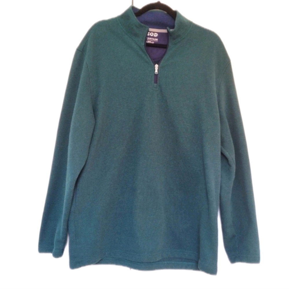IZOD Size XL Green Long Sleeve Pullover Sweater